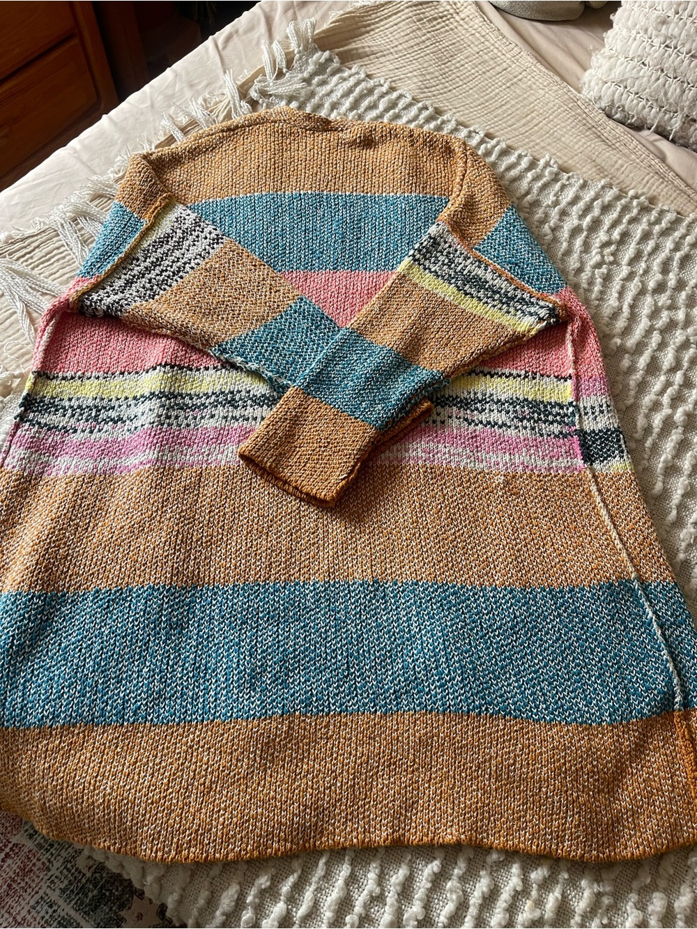 Free People color block open cardigan - Picture 5 of 6
